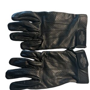 Black Leather Gloves